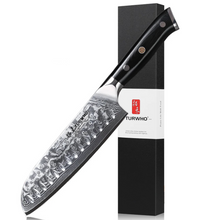 Charger l&#39;image dans la galerie, Couteau Santoku japonais – Acier d’exception
